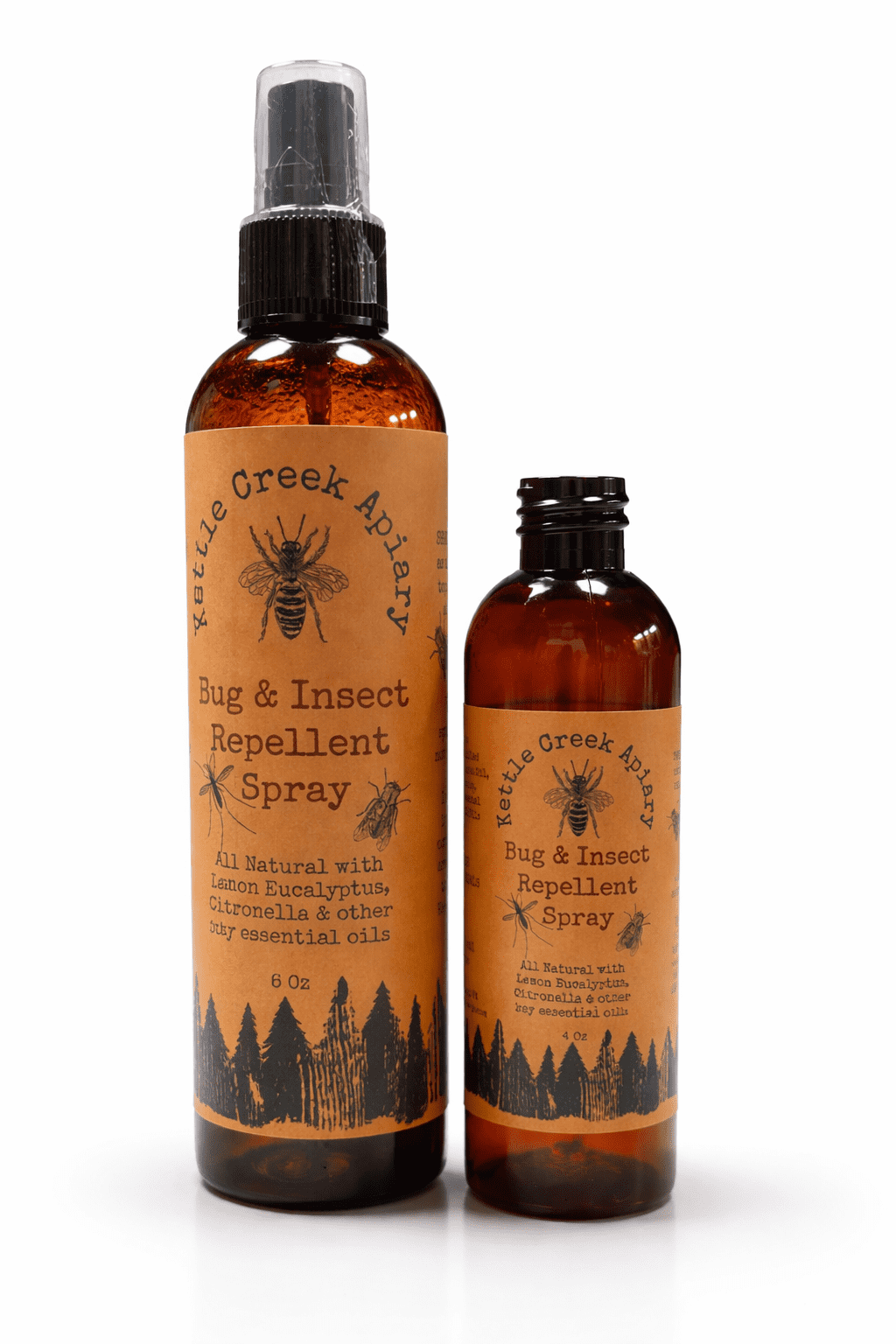 Insect repellent with a rustic touch