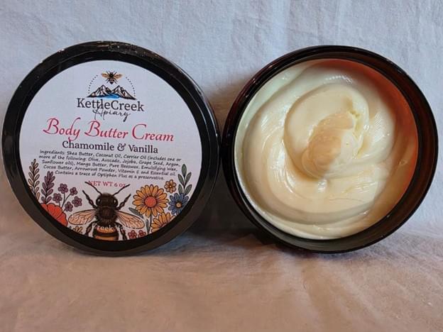 body butter cream chamomile vanilla