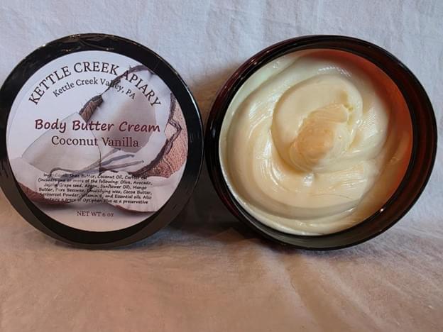 body butter cream coconut vanilla