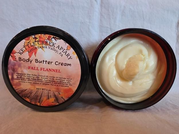 body butter cream fall flannel